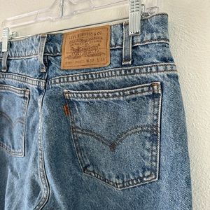 Levis 505 Vintage Orange Tab Straight Leg Jeans Size 32 34